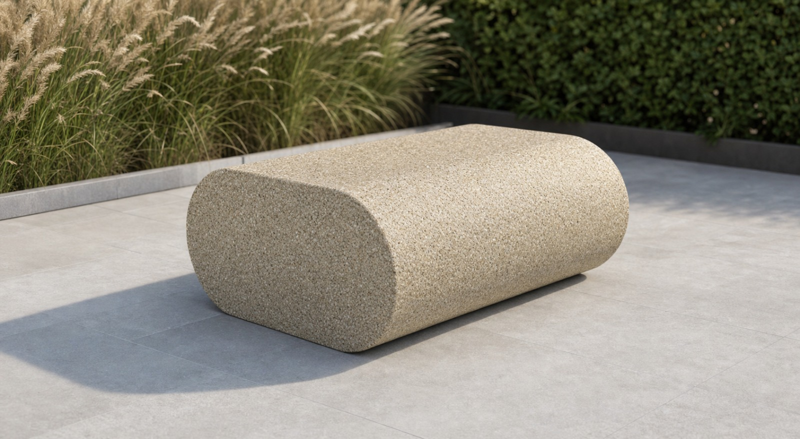Banc Sasso en résine de marbre — modèle à configurer, Stoneform